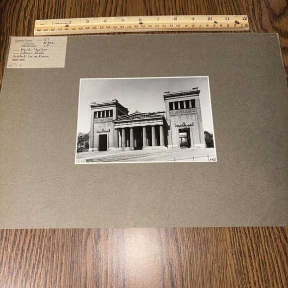 Propylaea Munich Vintage Mounted German Architecture Photo Leo von Klenze - Picture 1 of 3